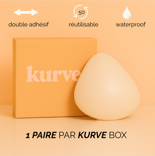 KURVE BOOST - Pads adhésifs – effet push-up instantané, lavables et réutilisables.